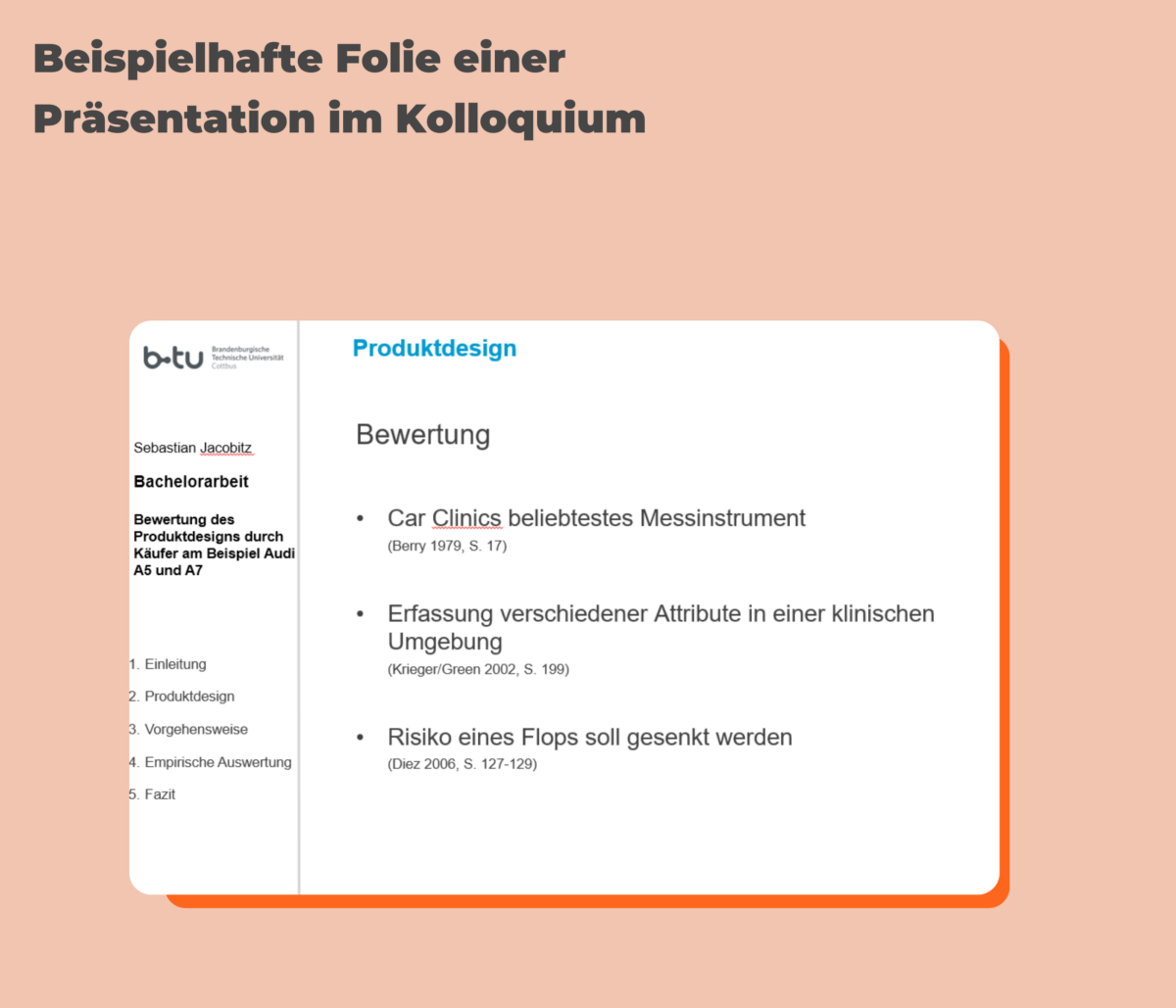 Folie im Kolloquium